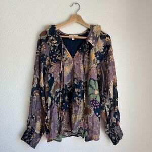 Entro Floral Print Long Sleeve Women’s Blouse